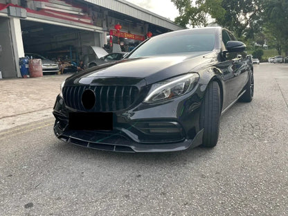 XVIP GTR Style Front Racing Grille For Mercedes Benz C-Class W205 2015-2018 C180 C200 C300 Chrome Diamonds Style Bumper Grilles