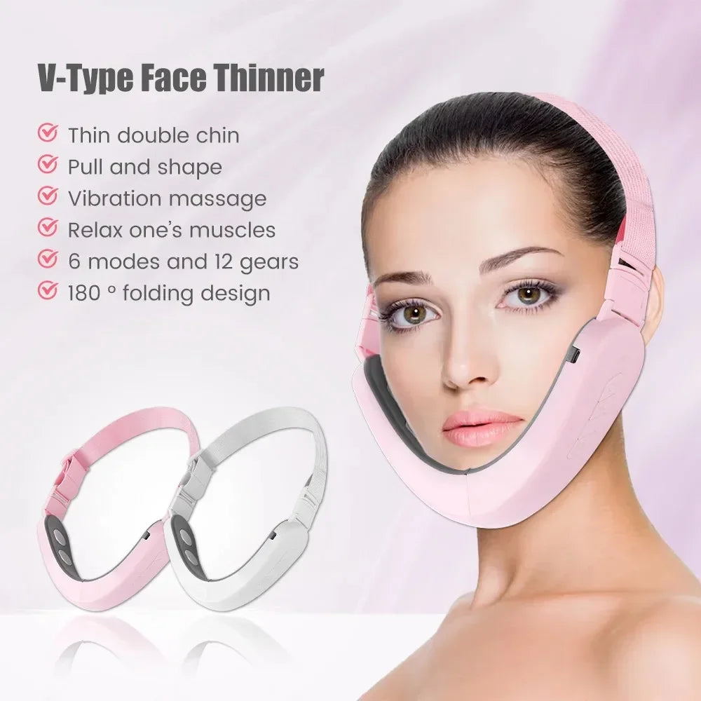 Electric V-face Device Micro-current Face Shaping Machine Face Lifting and Firming Slimming Artifact Intelligent Facial Massager
