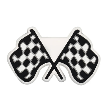 8PCS/Set Racing gasoline tires Croc Charms Bulk Theme Shoe Charms PVC Waterproof  DIY Shoe Accessories for Party Favors