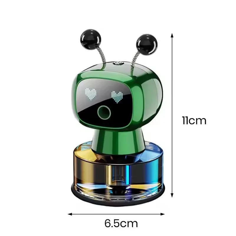 Smart Car Air Freshener AI Rechargeable Car Aroma Diffuser Smart eyes 4 Levels of Adjustable Intelligent Car Diffuser Gift