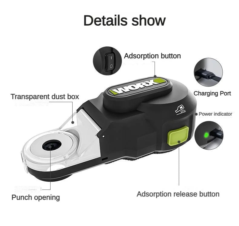 WORX Powerful Cleaner Dust Collect WA1602 13Kg Suction 35ml Visual Dust Box Type C Univeral Electric Drill Hammer Vacuum Cleaner