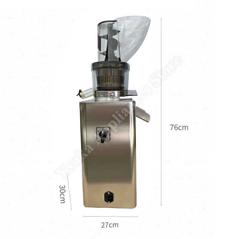  Juicer Automatic 1200W Multifunctional Juice Residue Separation Whole Fruit Apple Stainless Steel Commercial Juicer Machine
