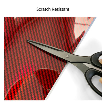 Red Series Wrap Vinyl Car Wrapping Film Bubble-free Vehicle Decoration PET Waterproof External Car Stickers Carbon Fiber Glossy