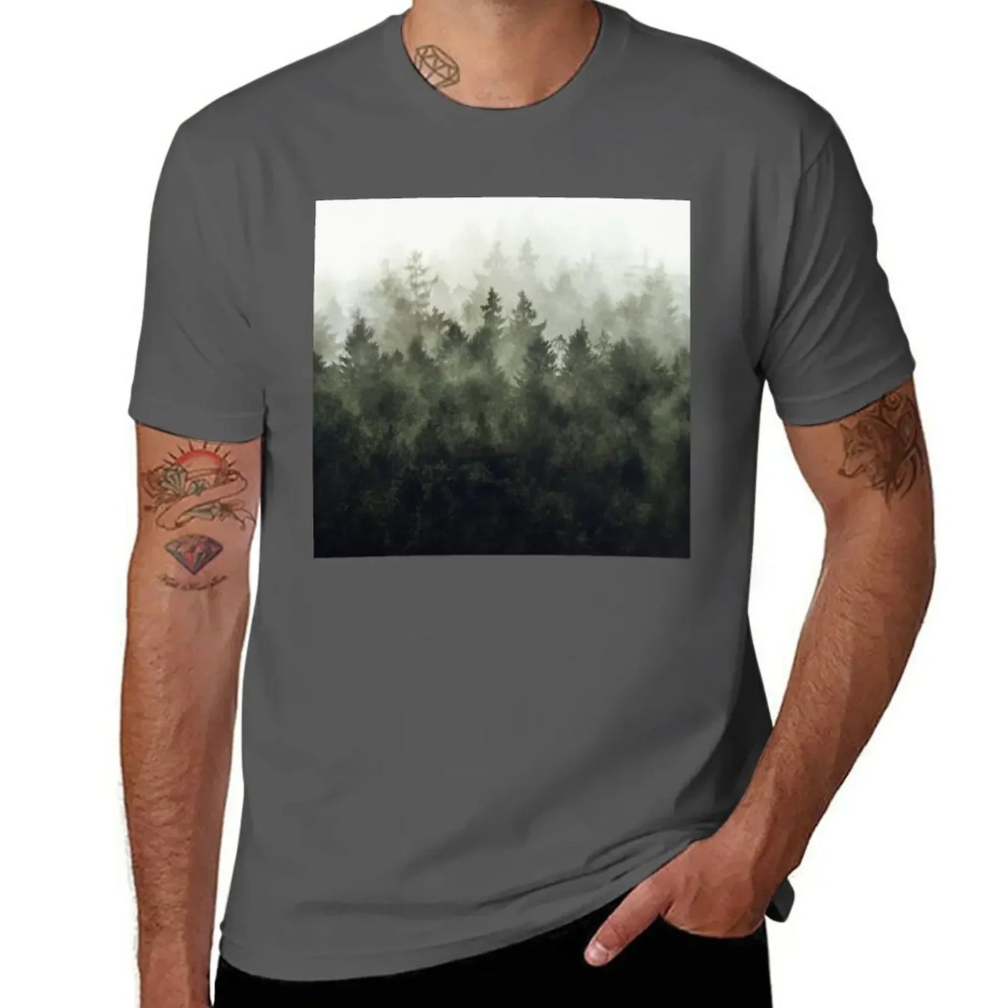 The Heart Of My Heart // Green Mountain Edit T-Shirt boys animal print plain sweat men graphic t shirts