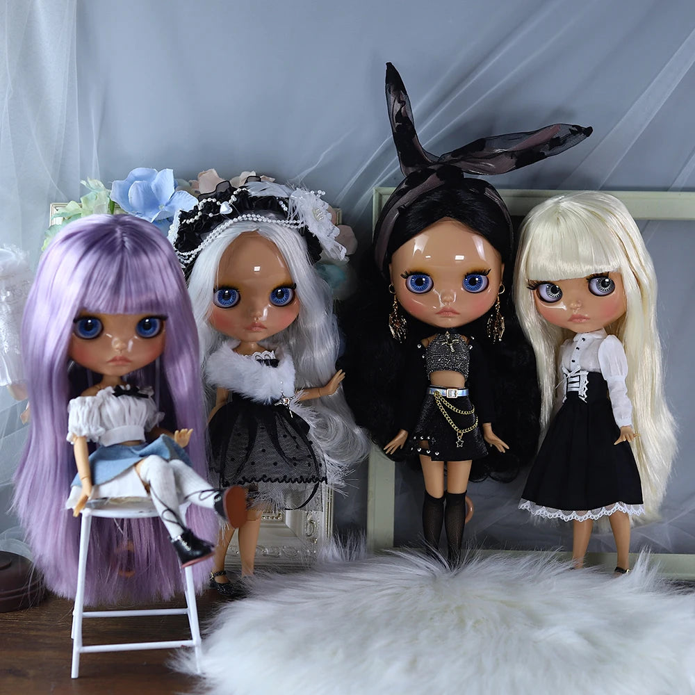 ICY DBS Blyth Doll BJD Joint Body Tan Skin Toothed Mouth Set Doll 1/6 30cm Girl Gift Anime SD