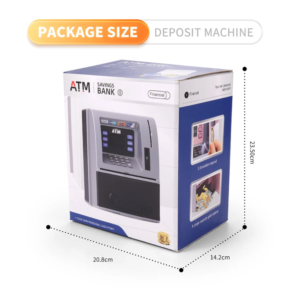 Children Piggy Bank Simulation ATM Coin Storage Box Boys Girls Kid Creative Voice Password Lock Counting Password Box Toys Gifts