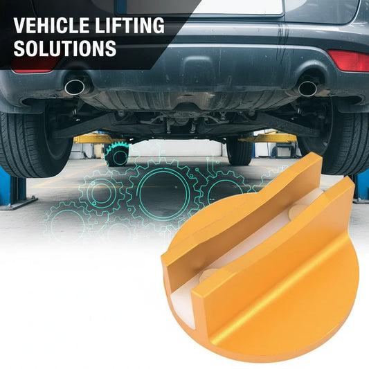 Universal Magnetic Jacking Puck Aluminum Grooved Pinch Weld Jack Adapter for Sub-Frame Vehicle Floor Jack