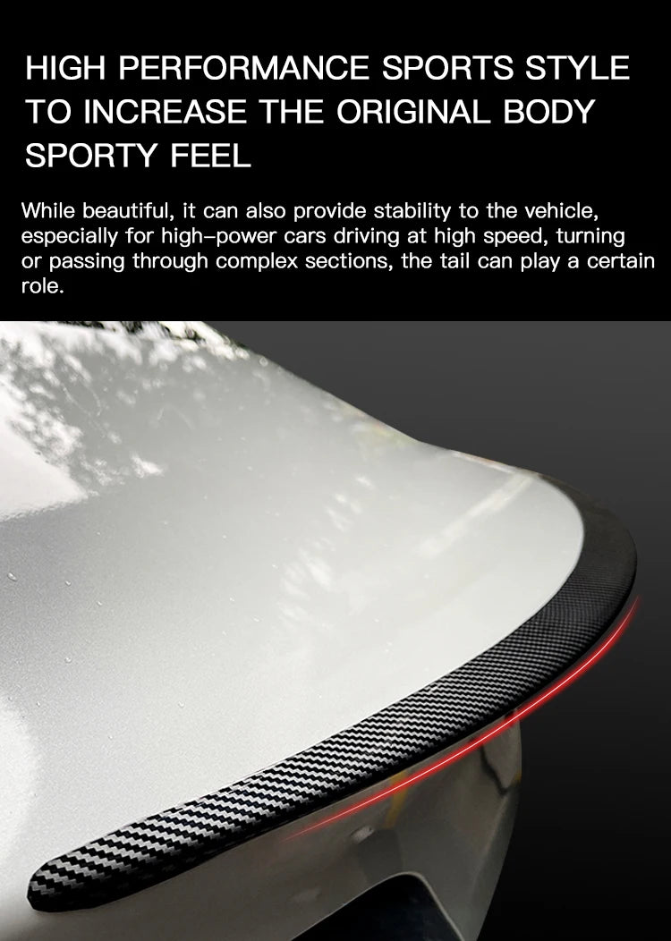 Car ABS Spoiler Carbon Fiber For Tesla Model 3 Highland 2025-2026 Original High-performance Exterior Model3 Model Y Accessories
