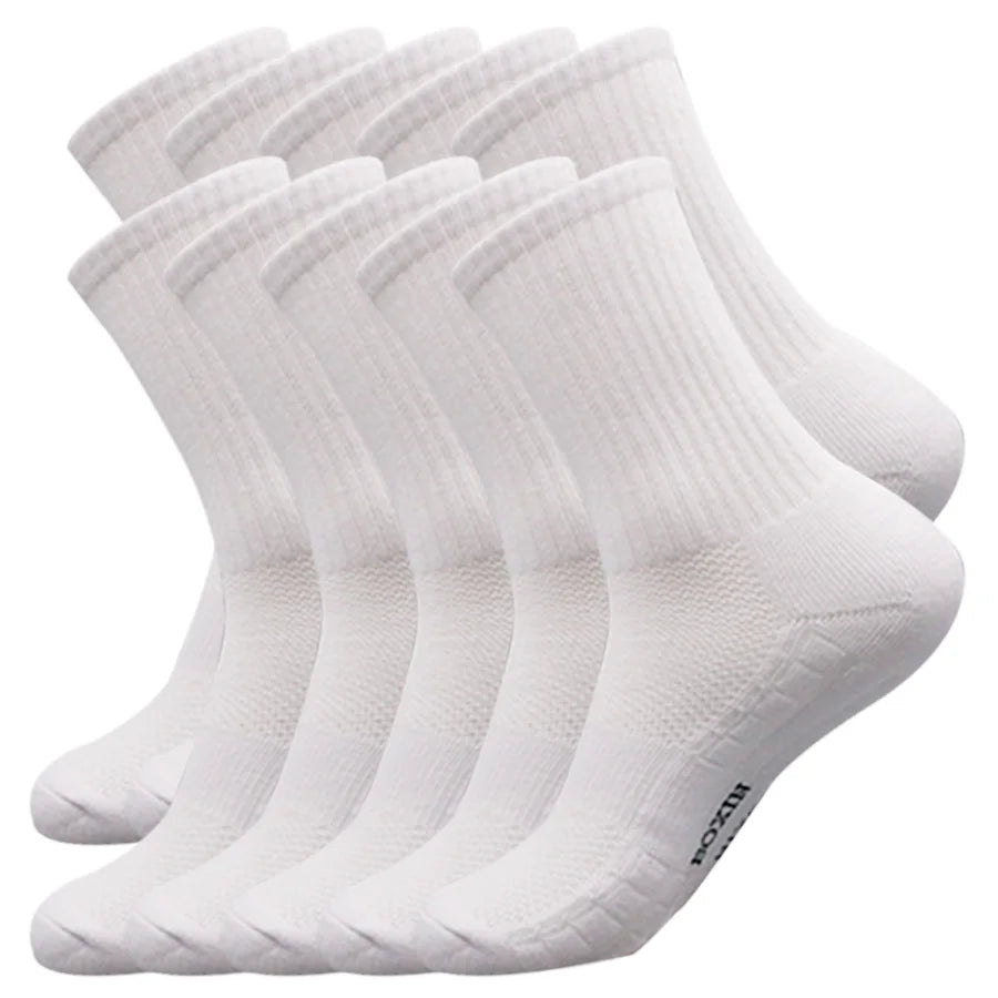 10Pairs Men's Athletic Socks Set - Cool Comfortable Short Warm Solid Color for Running Gym Hiking - Dropshipping