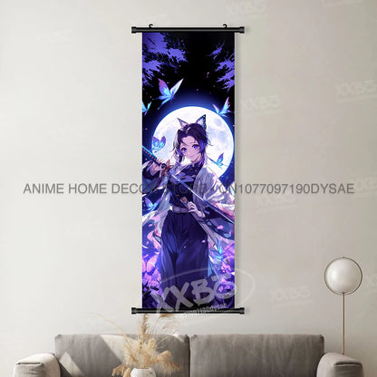 Anime Demon Slayer: Kimetsu No Yaiba Figures Poster Canvas Print Hanging Painting Wall Art Scrolls Picture Home Decoration Mural