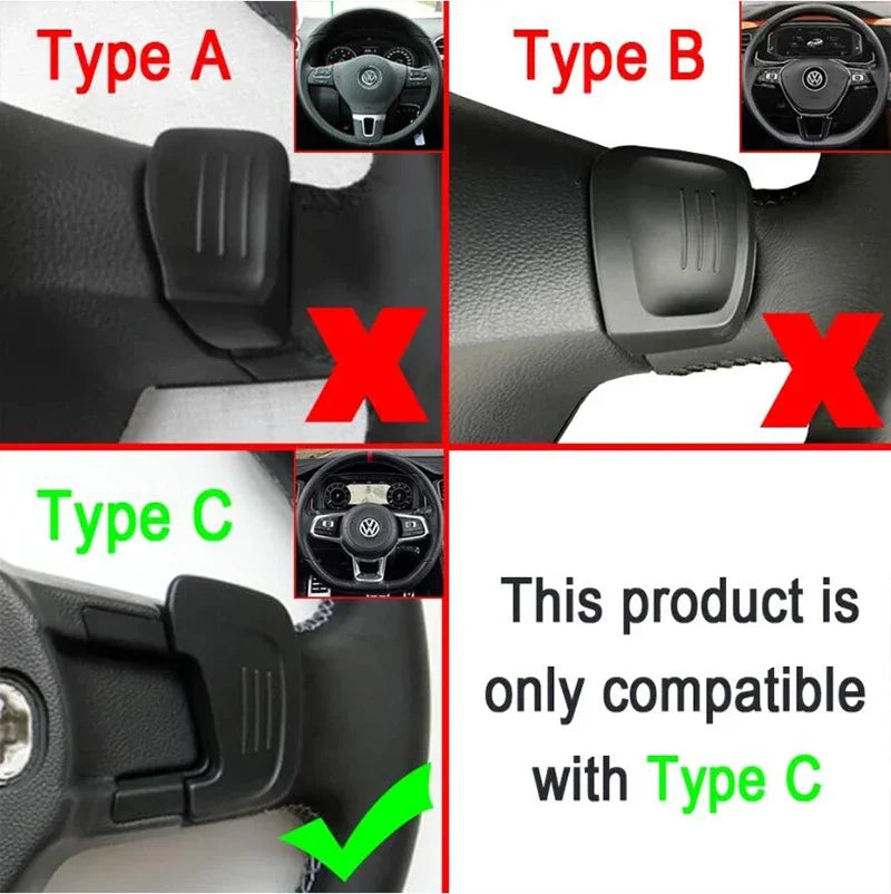 Car Steering Wheel Shift Paddle Shifter For Volkswagen VW GOLF GTI R GTD GTE MK7 7 POLO GTI Scirocco Tiguan Rline PASSAT T-ROC