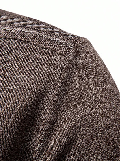 Mens Knit Sweater Half Zip Collar Pullover Casual Sport Golf Sweaters American Size Male Autumn Winter Clothes