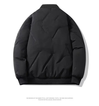 New autumn and winter baseball collar, men's fashionable and versatile cotton jacket, outer warm cotton jacket, baseball jacket,