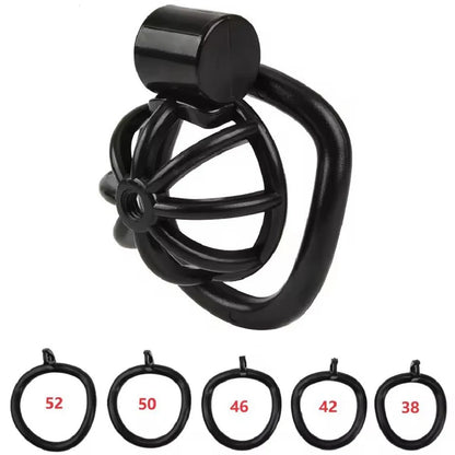 2026 Male Penis Chastity Cage Set Small Chastity Cage 5 Cock Rings With Urethral Sound Plug Penis Bondage Slave Man Sex Toy