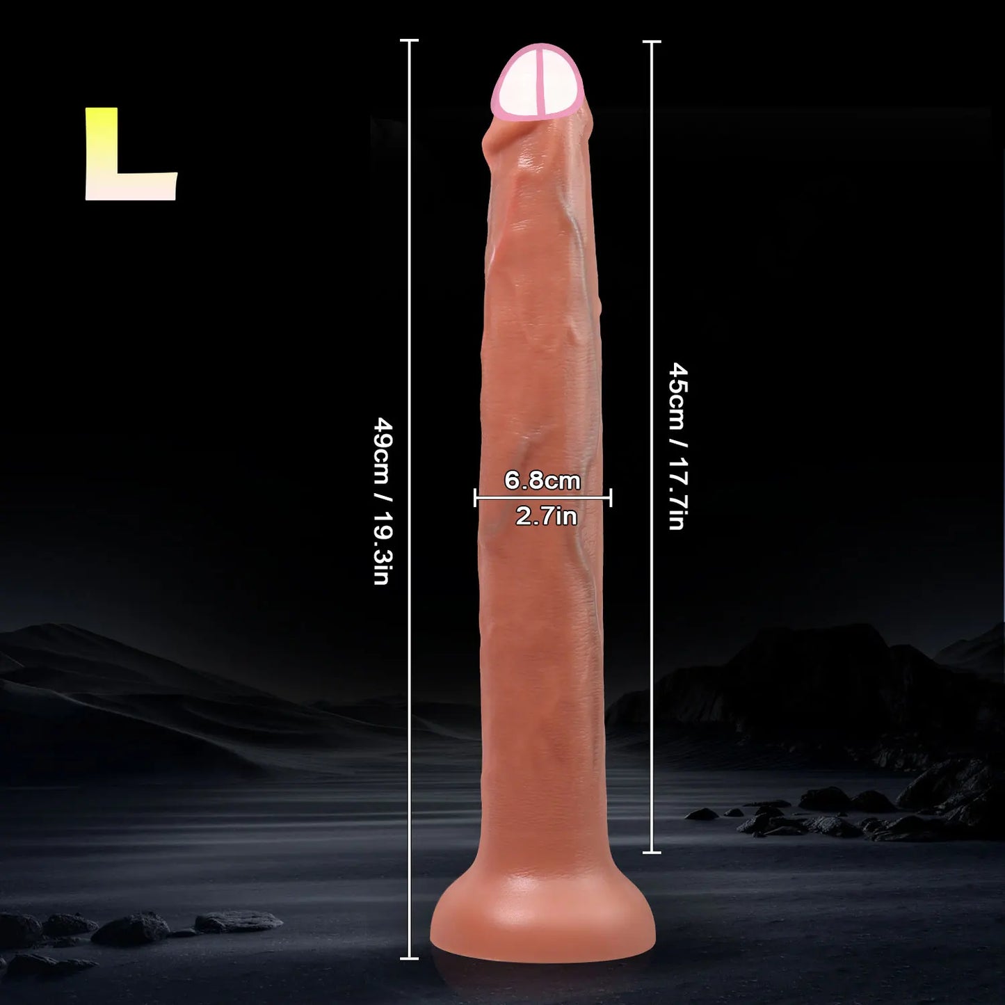 Extra Long Realistic Dildos G-Spot Stimulation Deep Touch Penis Vagina Anal Massage Penetration Dick  Sex Toys for Women and Men