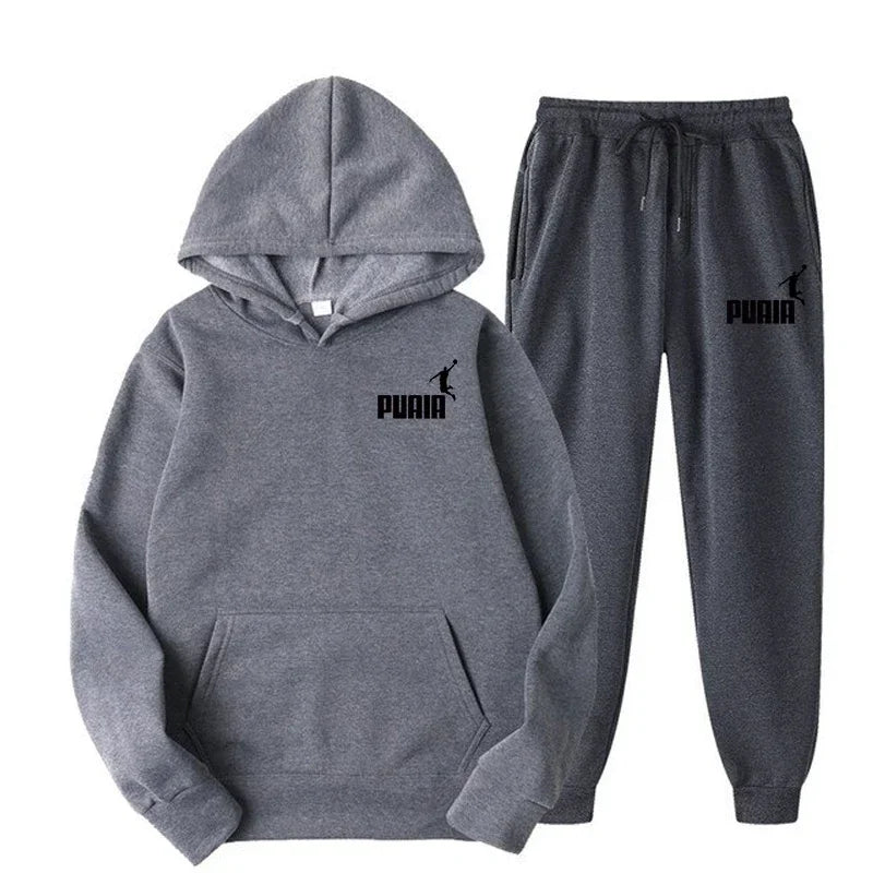 2025New Men's and Women's Hoodie Jacket Fashion Street Casual Set Autumn/Winter Brushed Sweatwear+Pants 2025 Multi Color Set