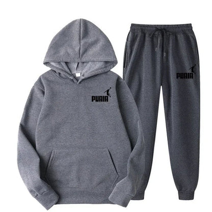 2025New Men's and Women's Hoodie Jacket Fashion Street Casual Set Autumn/Winter Brushed Sweatwear+Pants 2025 Multi Color Set