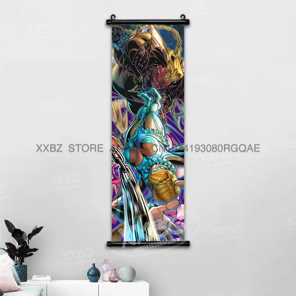 Fighting Game Street Fighter Home Decoration Hanging Painting Gouken Figures Wall Artwork Scrolls Picture Canvas Print Poster