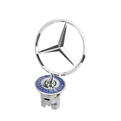 Car Bonnet Label Badge 3D Star Zinc Alloy Car Front Hood Emblem Mercedes Benz  W203 W204 W205 W206 W212 W213 W222 W223 E300 WWWA