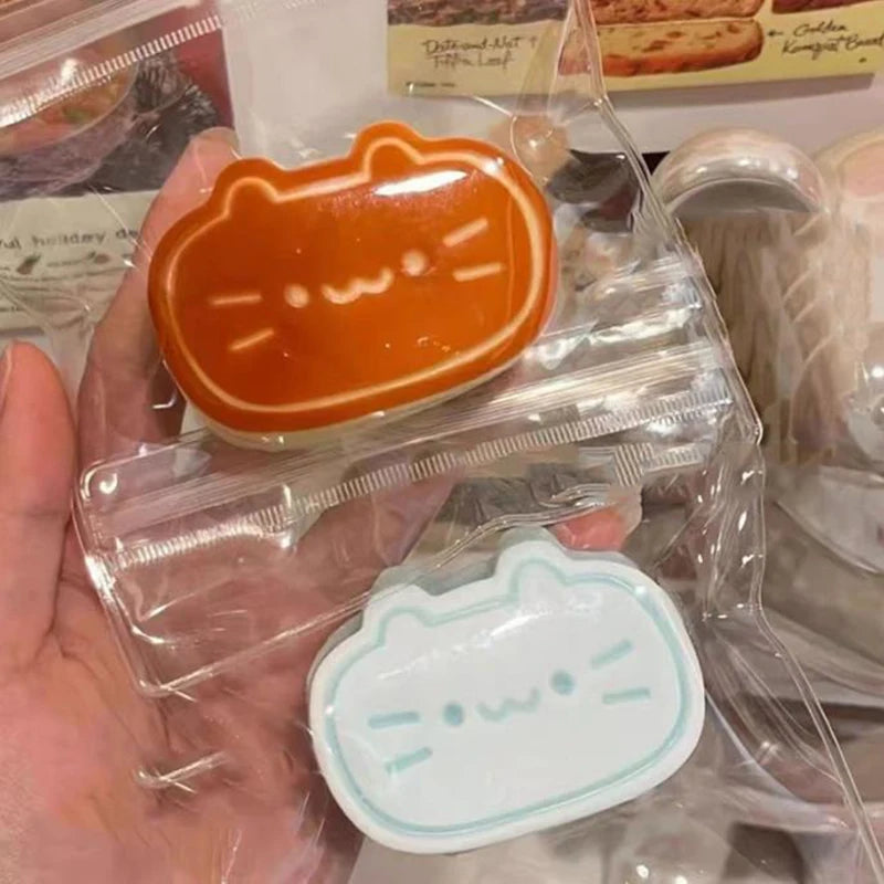Pudding Cat Mochi Squishy Squeeze Stress Relief Toys Cheese Kitty Squishy Tabas Stress Ball Vent Toys Soft Fidget Toys Gift
