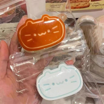 Pudding Cat Mochi Squishy Squeeze Stress Relief Toys Cheese Kitty Squishy Tabas Stress Ball Vent Toys Soft Fidget Toys Gift