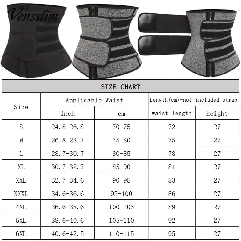 Waist Trainer for Men Sweat Belt Body Shaper Sauna Trimmer Stomach Wraps Workout Band Waste Cinchers Corset Belly with Strap