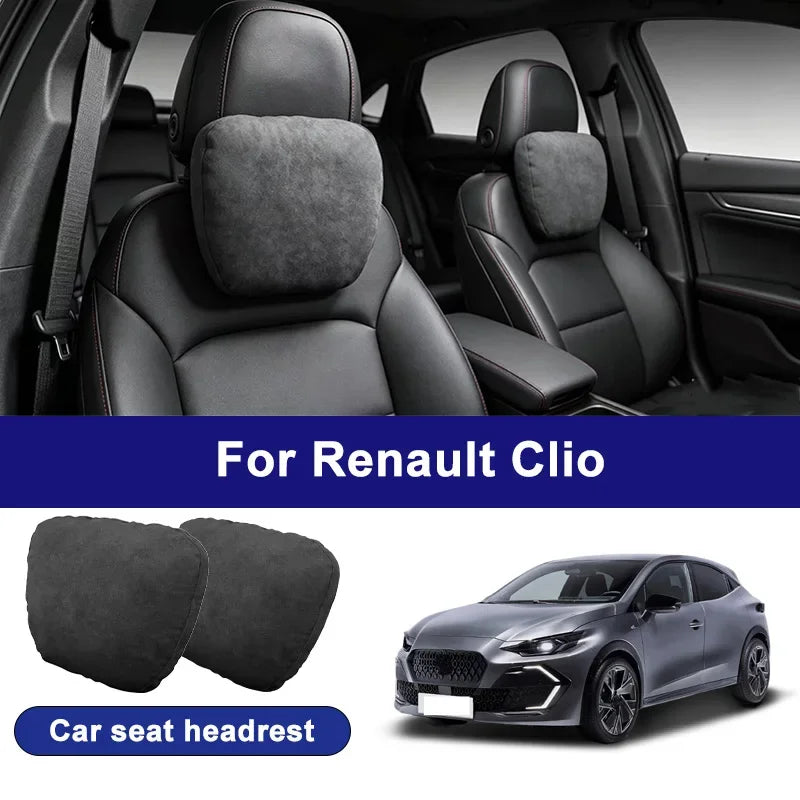 For Renault Clio car headrests, soft universal adjustable car seat pillows, car neck pillow cushions, Car accessories