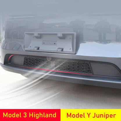 Grille Mesh Inserts for Tesla Model Y Juniper Model Y Premium and Model 3 2026 Front Bumper Air Inlet Vent Cover Accessories