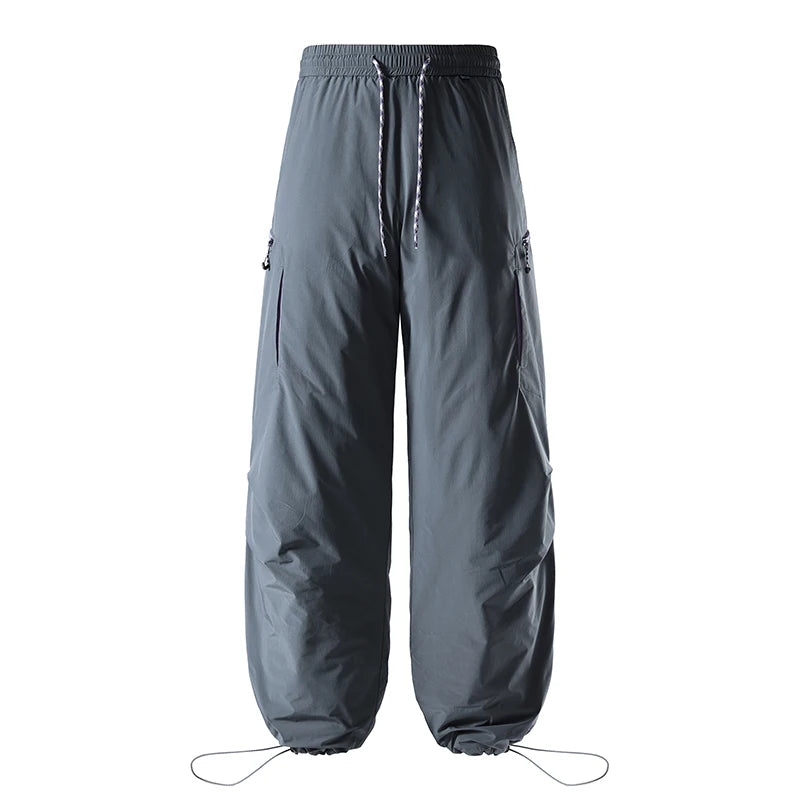 Thickened White Duck down Winter Trousers Men's 2025 New Style Autumn Winter Warmth Workwear Loose Fit Youth Casual Pants