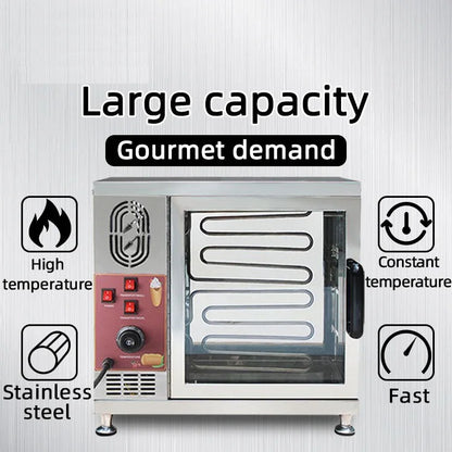 8pcs Electric Kurtos Kalacs Oven Ice Cream Corn Rotary Bread Roaster Chimney Cake Machine For Commercial