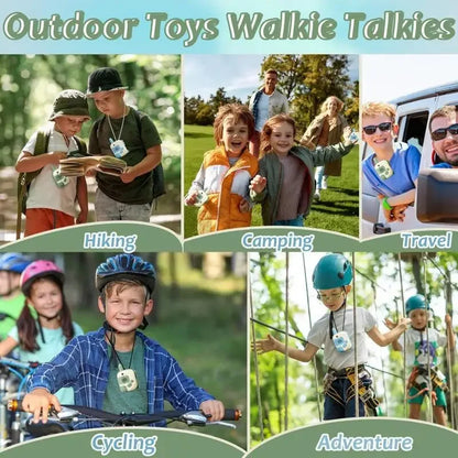 Walkie Talkie Toy Long Range Mini Handheld Button Dinosaur Interphone Outdoor Wireless Transmission Walkie-Talkie Kids Xmas Toys