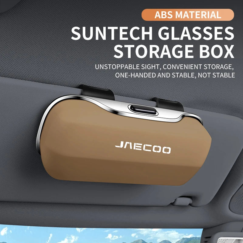 For Chery Jaecoo J7 Phev J8 SHS Omoda C9 5 EV Key Cover 2025 Accessories Car Visor Sunglasses Car Glasses Case Glasses Clip Box
