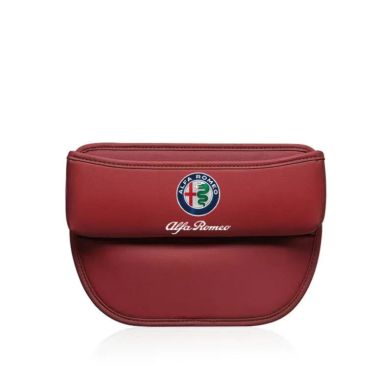 Car Storage bag Leather Seat Gap Storage Box For Alfa Romeo STELVIO Giulia 159 Giulietta 147 Mito 156 MTO Sportiva Accessories