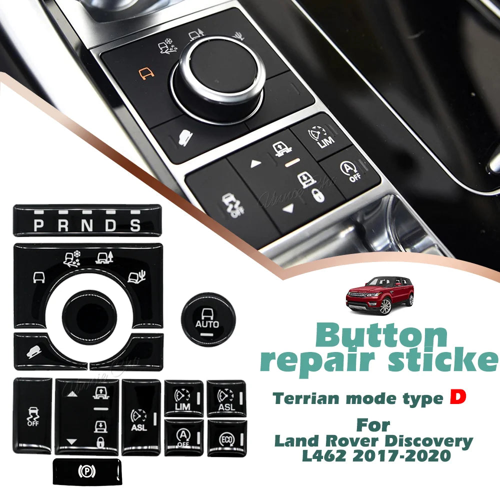 For Range Rover Sport L494 Center Console Button Cover for Vogue 2013-2017 Terrain Traction Control Sticker for Discovery L462