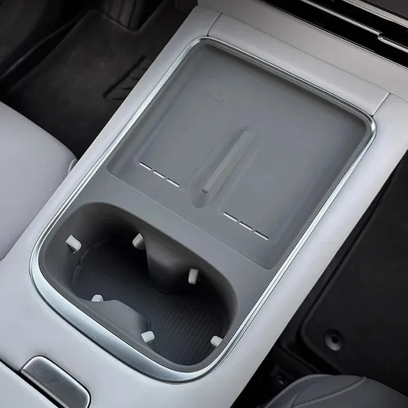 For Xpeng G6 2025 2026 Wireless Charging Pad Silicone Pad Cup Holder One Decoration Automobile Refit Accessory Set