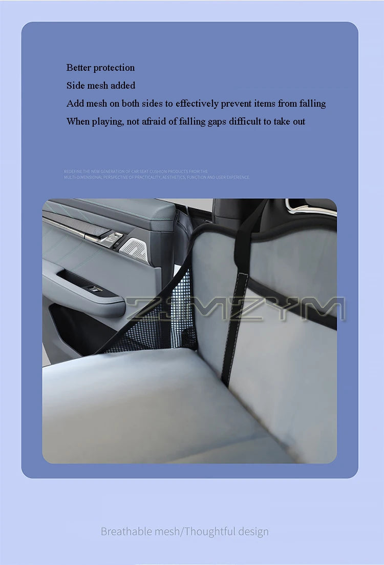 Car Travel Bed SUV Rear Seat Sleeping Mat Non-Inflatable Camping Mattress Extension Board With Special Head Block Folding Pad