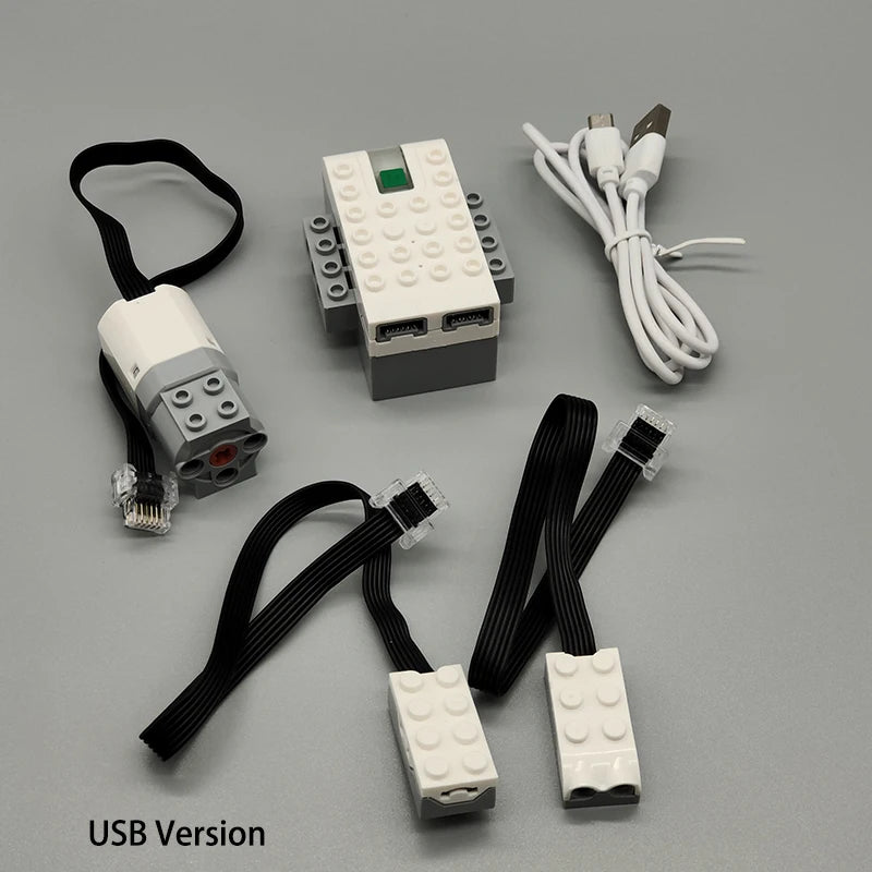 88002 80003 80004 High-Tech Parts MOC Motor Servo Power Functions Motor Multi Tool PF Model Building Blocks Compatible With LEGO
