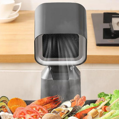 Portable Range Hood Retractable Desktop Cooker Hood with 2 Speed Exhaust Fan and Oil Cup for Barbecue Party Hot Pot