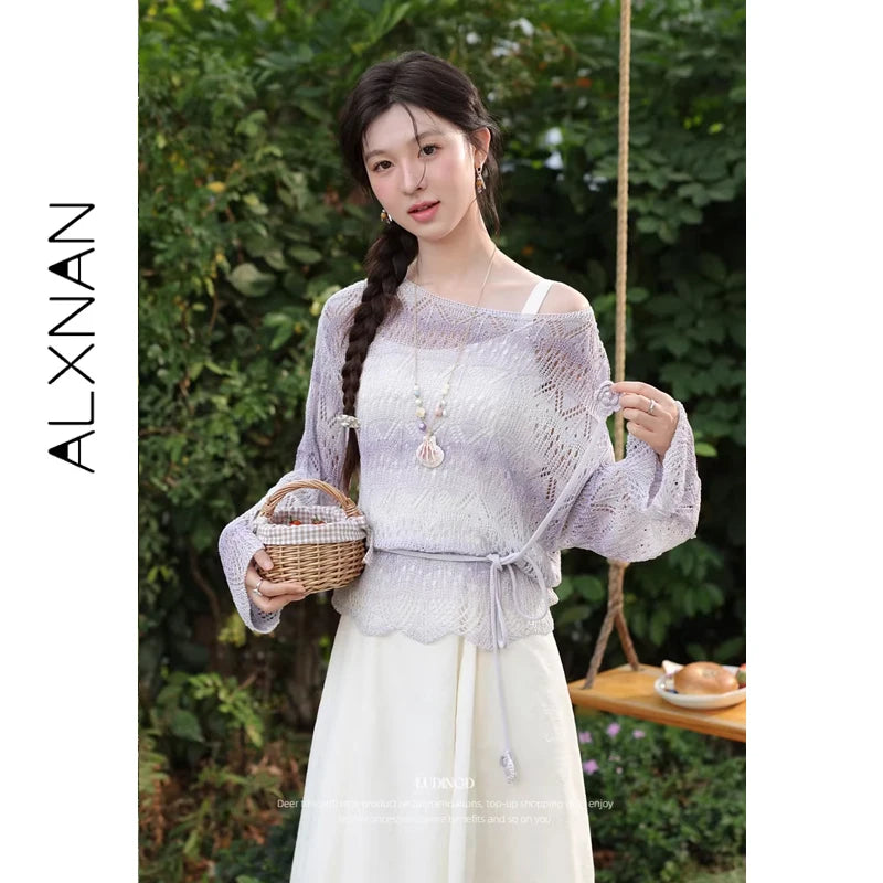 ALXNAN Women's Summer Sundress 2026 Trend Elegant Holiday Beach Casual Sleeveless Dress Elegant Fashion Female Dresses DYL662065