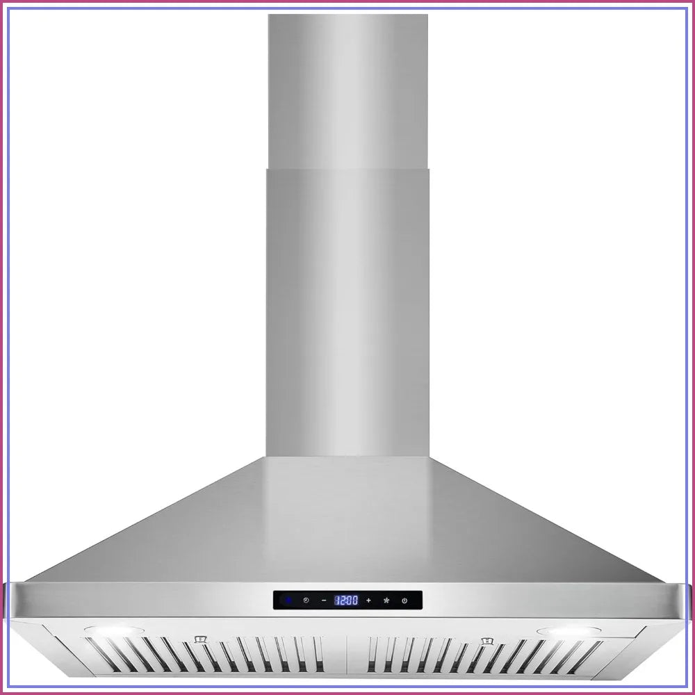 30 in. 380 CFM Ducted Wall Mount Range Hood, Touch Controls, LED Lights