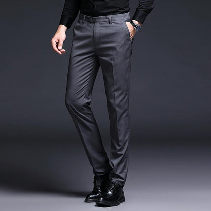 Top Grade New Brand Casual Fashion Business Suit Pant Office Trousers For Men Dress Pants Straight Trousers Men's Clothing