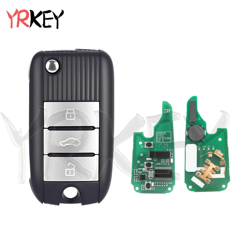 Smart Remote Key for MG HS ZTS ZS MG3 MG6 MG5 RX5 RX8 I5 I6 Flip Folding Key Case 433Mhz with ID47 Chip (7953) Car Key 3 Buttons