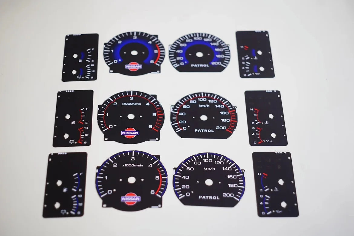 Automotive Interior Dashboard Lining Accessories For Nissan Patrol Y60 Dashboard Interior Patch Y60 Patrol Speed Display Pad