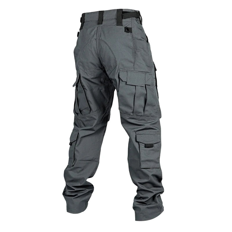 Men Military Tactics Pants Quick Dry Tactical Cargo Pants Wear-Resistant Multi-Pocket Men's Trousers Loose Combat Work Pant Male