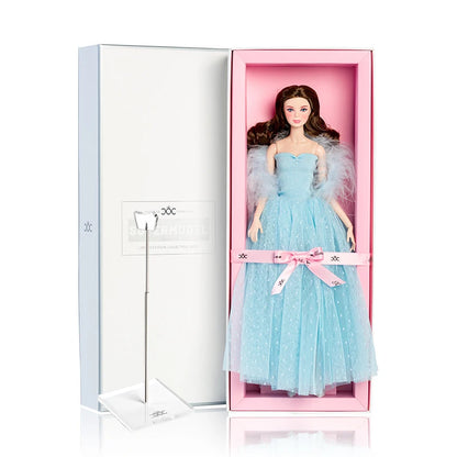 32cm Supermodel Doll With Clothes With Doll Holder Suit Fashion Outfit Blue Dream Series Dress Up DIY Toys Collector Gifts Box