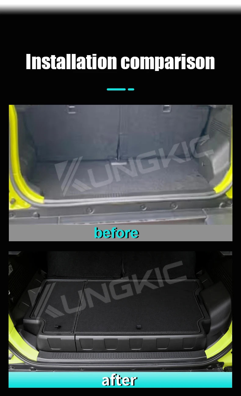 For Suzuki Jimny Nomade 5-door 2023 2024 2025 JB64 ABS Car Trunk Storage Box Organizer Case Tailbox Stowing Tidying Toolbox