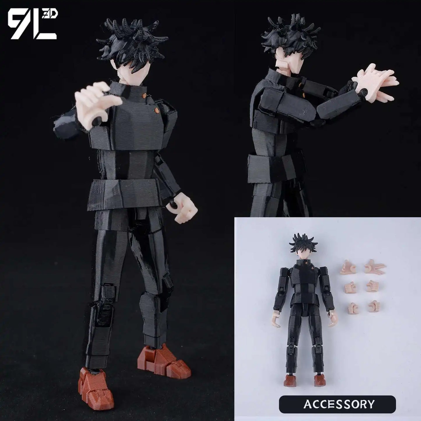 9L3D New 2025 Titan13 Fushiguro Desk Decoration LUCKY13 Mahoraga & Dogs T13 Multi-Jointed Dummy13 Stop Motion Animation For Fans