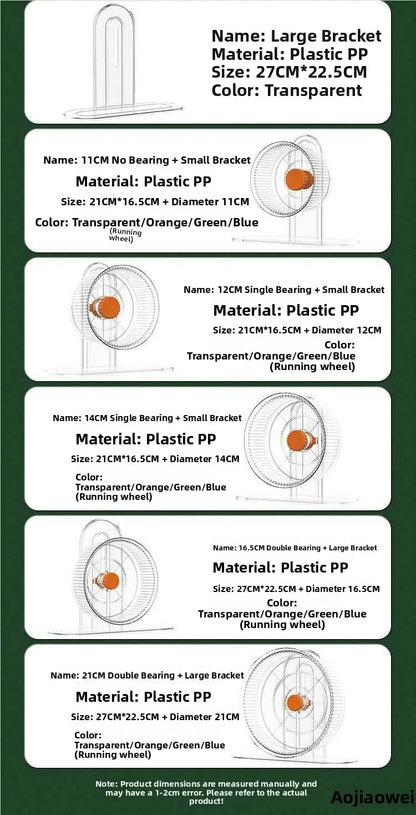 Large Size Silent Running Wheel for Hamster Toy Deprivation Relief Golden Retriever Hamster Cage Supplies Crehensive Infor...