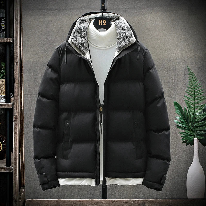 Men's winter jacket and coat Cotton coat 2026 new style stand collar parka jacket Men's windproof thick warm man's parkas