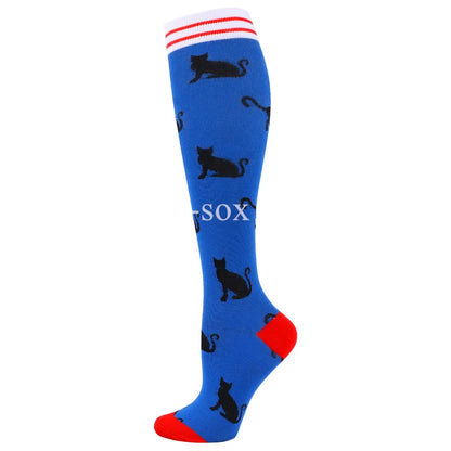 1Pair New Compression Stockings 20-30Mmhg Knee High Sports socks Fit Medical Varicose Veins Pregnant  Edema Diabetes Circulation
